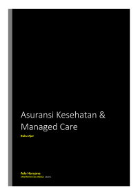 Buku ARS: Asuransi Kesehatan & Managed Care