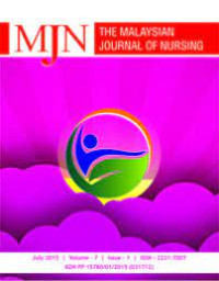Jurnal MJN : The Malaysian Journal of Nursing July 2015 Vol.-7 Issue-1