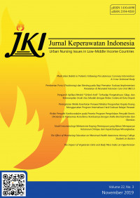 Jurnal Nasional : Jurnal Keperawatan Indonesia Vol.22 No.3