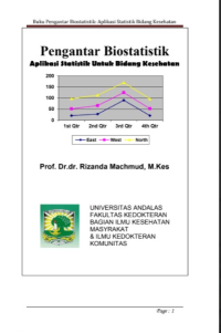 ebook ARS: Buku Pengantar Biostatistik : Aplikasi Statistik Bidang Kesehatan