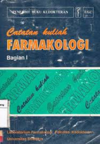 Image of Catatan Kuliah Farmakologi Bag 1