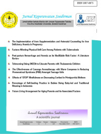 Image of Jurnal Nasional : Jurnal Keperawatan Soedirman Vol.14 No.3