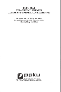 Image of Ebook : Buku Ajar Terapi Komplementer Alternatif Optimalkan Kesehatan