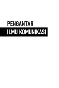 Image of ebook ARS : Pengantar Ilmu Komunikasi