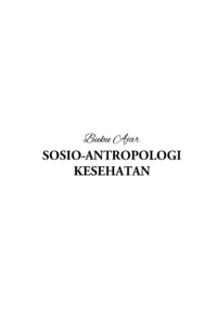 Image of ebook ARS : Buku Ajar Sosio-Antropologi Kesehatan