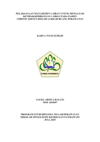 Image of KTI KMB : Pelaksanaan Manajemen Cairan untuk Mengatasi Ketidakseimbangan Cairan pada Pasien Chronic Kidney Disease (CKD) di Ruang Perawatan