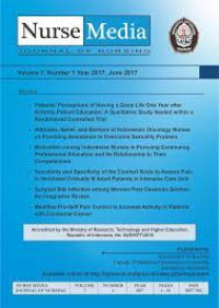 Image of Nurse Media Journal of Nursing Vol.8 No.1 Year 2018