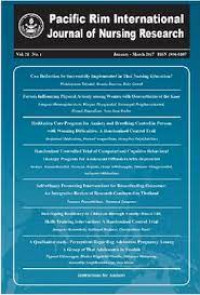 Image of Jurnal Thailand : Pacific Rim International Journal of Nursing Research Vol.23 No.3 Tahun 2019